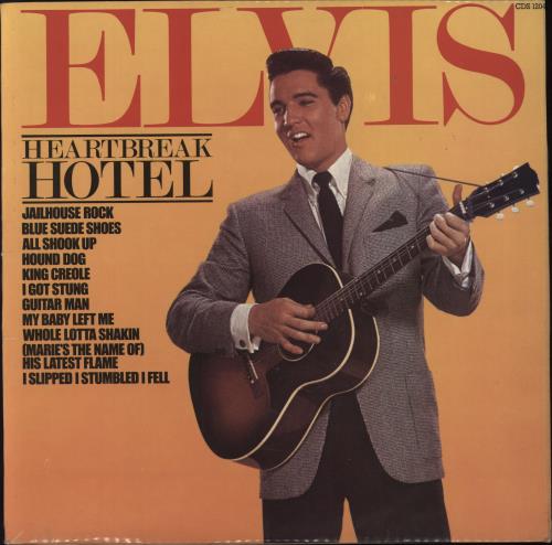 Elvis Presley Heartbreak Hotel UK vinyl LP album (LP record